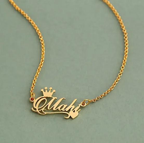 Customized nameplate necklace